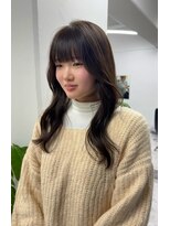 コディー(CODY)&nbsp;レイヤーカット 顔周りレイヤー ミディアムレイヤー 韓国ヘア