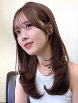 アンフィニー 銀座(ANFINI)&nbsp;前髪/顔まわり小顔/大人レイヤー/レイヤーカット/丸顔/面長/銀座