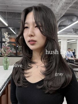 ニコ トウキョウ 渋谷(nico TOKYO) ロングレイヤーカット顔周りレイヤーウルフハッシュカット韓国