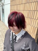 シーツー 川口店(C2)&nbsp;ウルフヘア×レッド×ブラック