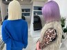 【業界1ダメージレス】カット＋エフェクトブリーチ（オンカラー込）＋3stepTR