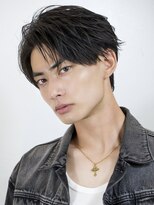 エイド 本店(aid)&nbsp;コンマバングショートメンズビジネスアップバング毛流れヘア眉毛