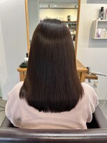 アンクル(ancre)&nbsp;艶髪ストレート×ミディアム×髪質改善【広島】【横川】
