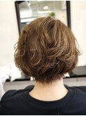 抗酸化パーマボブ