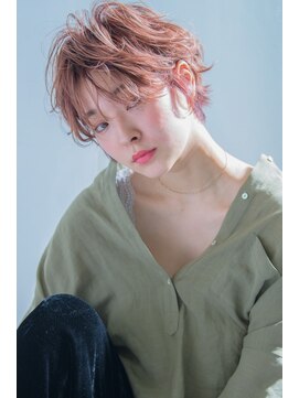 ネオリーブ ジューク 日吉店(Neolive JuQ) 【日吉 neoliveJuQ】ひし形ショート グレージュ ラフウェーブ