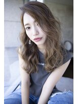 エストリア 栄店(ESTREA)&nbsp;エストリア栄 前髪なし外国人風セミロングスタイルby平岩