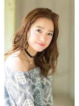 エリア(area) 【area本店 西大島】センターパート 無造作 セミディ☆