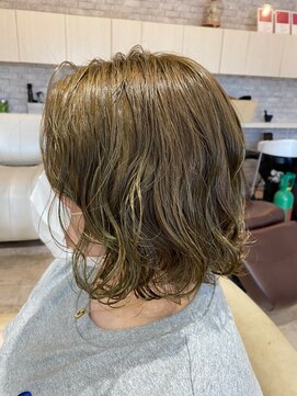 アクイール ピュール ヘア(Accueillir Pur hair) 【ピュール】【永島茉耶】オリーブカラー【長岡】【見附】