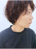 カールショートボブ