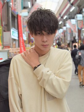 メンズフィール 南森町(MENS FEEL) コンマバングスリークショート★サイドパートソフトツイスト