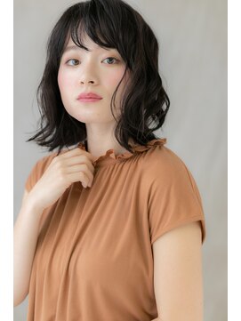 カバーヘア イヴ 戸頭店(COVER HAIR EVE) 黒髪小顔ウェットヘアくびれ外ハネボブ304Z戸頭20代30代40代