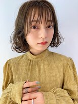 グッデイ ヘアー(GOOD DAY HAIR)&nbsp;ボブ カーキグレージュ ショート 大人かわいい フェザーバング