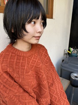 カナモ(Canamo) 暗髪 ボブウルフ