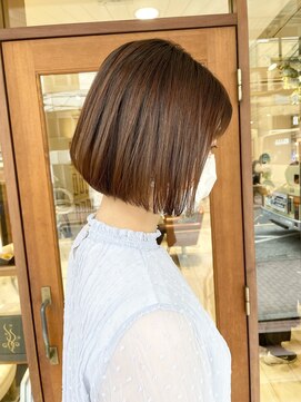 ネオリーブ クタ 町田店(Neolive kuta) スタイリングが簡単なミニボブ×ベージュ【町田/町田駅】