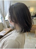 《花屋併設》インナーカラー/前髪なしショート@20代30代40代