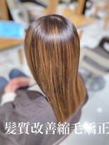 アース 若葉台店(EARTH)&nbsp;ブリーチ毛への髪質改善縮毛矯正☆