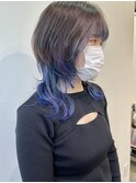 ◎ミディアムウルフ/インナーカラー