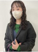 くるくるロングパーマ