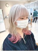ホワイトカラー×ペールピンク＊*