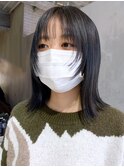 ラベンダーグレージュボブ_斜めバンググレージュカラー_ba442781