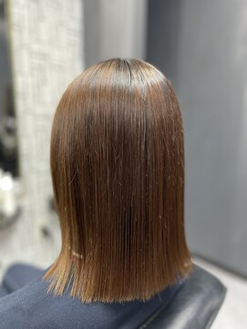 アローズ 久留米店(arose) 耳かけ大人かわいいモーヴカラー艶カラー30代40代50代