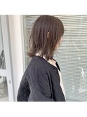 レイヤーボブ/ボブ/軽めボブ/切りっぱなしボブ/グレージュ