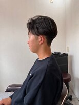 メンズカット バイ ソイクフ(メンズカット by SOY-KUFU) MEN'S HAIRアッシュブラックのウルフカルマパーマ