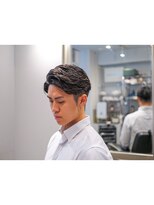 グットルーズトウキョウ(GOOD LOOSE TOKYO) ビジネス/ワンカールパーマ/73/サイドパート/ニュアンスパーマ