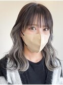 インナーカラーケアブリーチイヤリングカラーハイライトレイヤー