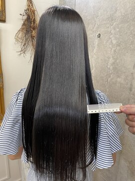 カシュカシュ(cache cache) ブリーチ毛に美髪ストレート 縮毛矯正 二子玉川