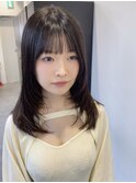 ザクザクレイヤー×セミロング
