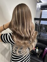 ヘアーデザイン ジェルム(Hair Design germe)&nbsp;ミルクティーメッシュ　#HIYORI#