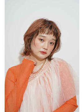 シェル 立川(shell) くびレイヤーエモージュグレージュカラーくびれショート【立川】