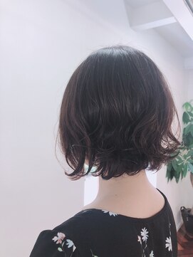ヘアーアンドメイクアップモパ ボブパーマ