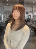 福岡天神韓国風レイヤーカット/ワンホンヘア