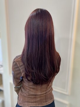 アクシス 栄ガスビル店(`AXIS) 【ayame】似合わせカット/ブリーチなしワインレッド