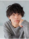 ラフなニュアンスパーマ・くせ毛ショート