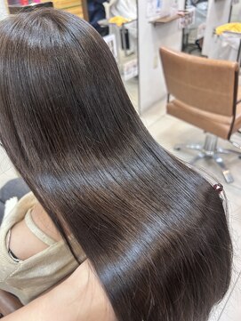 ソワンドゥブレス 大日店 (soin de brace) ＊髪質改善カラーで透明感たっぷりグレージュ＊