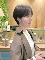 ロンドフルール 大宮東口(Lond fleur)&nbsp;くびれヘア/アプリコットオレンジ/レイヤー/ショートボブ/韓国