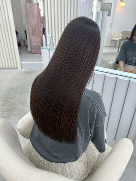 ユイマァル 岡山店(YUIMARL) 髪質改善ストレート×ブラウンカラー