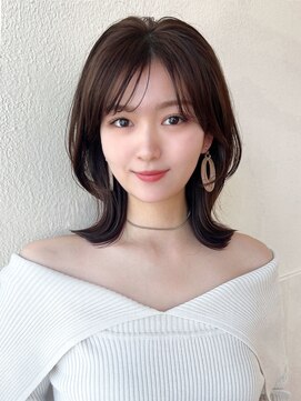 アフロート エル 大阪(AFLOAT L) 20 代小顔に見える！くびれレイヤー × オリーブグレージュ