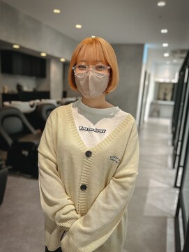 エン 栄店(enne) 栄ハイトーンレイヤーボブ＊透明感カラーダブルカラー/矢場町