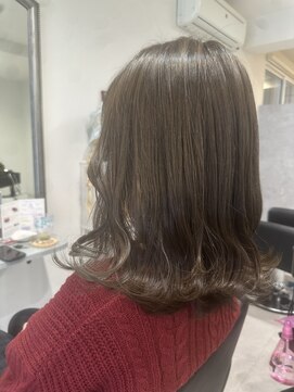 ブリーチなし！オリーブグレージュ♪