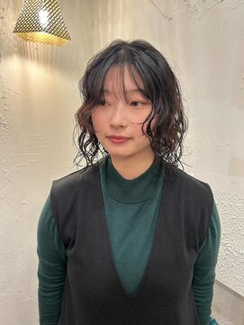 【サノユイ】抜け感ウェーブパーマ