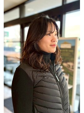 ヘアショップエヌアンドエー 久喜店(hairshop N&A) 30代40代におすすめ小顔感の出る顔まわりカット＋シースルー前髪