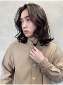 men's/メンズミディアムパーマ/波巻きツイストスパイラル/新宿