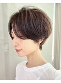 ショートヘアショートボブ前髪なしショートクールショート