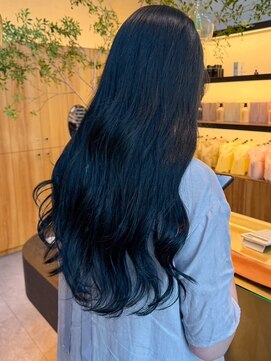 ビスコヘアー(BISCO hair) ネイビーブルーカラー