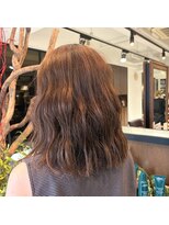 アイフィール アヴェダ 瑞江店(i feel AVEDA)&nbsp;なみウェーブ×オレンジブラウン