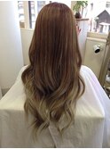 ベージュ系グラデーションカラー☆ホワイトグレー